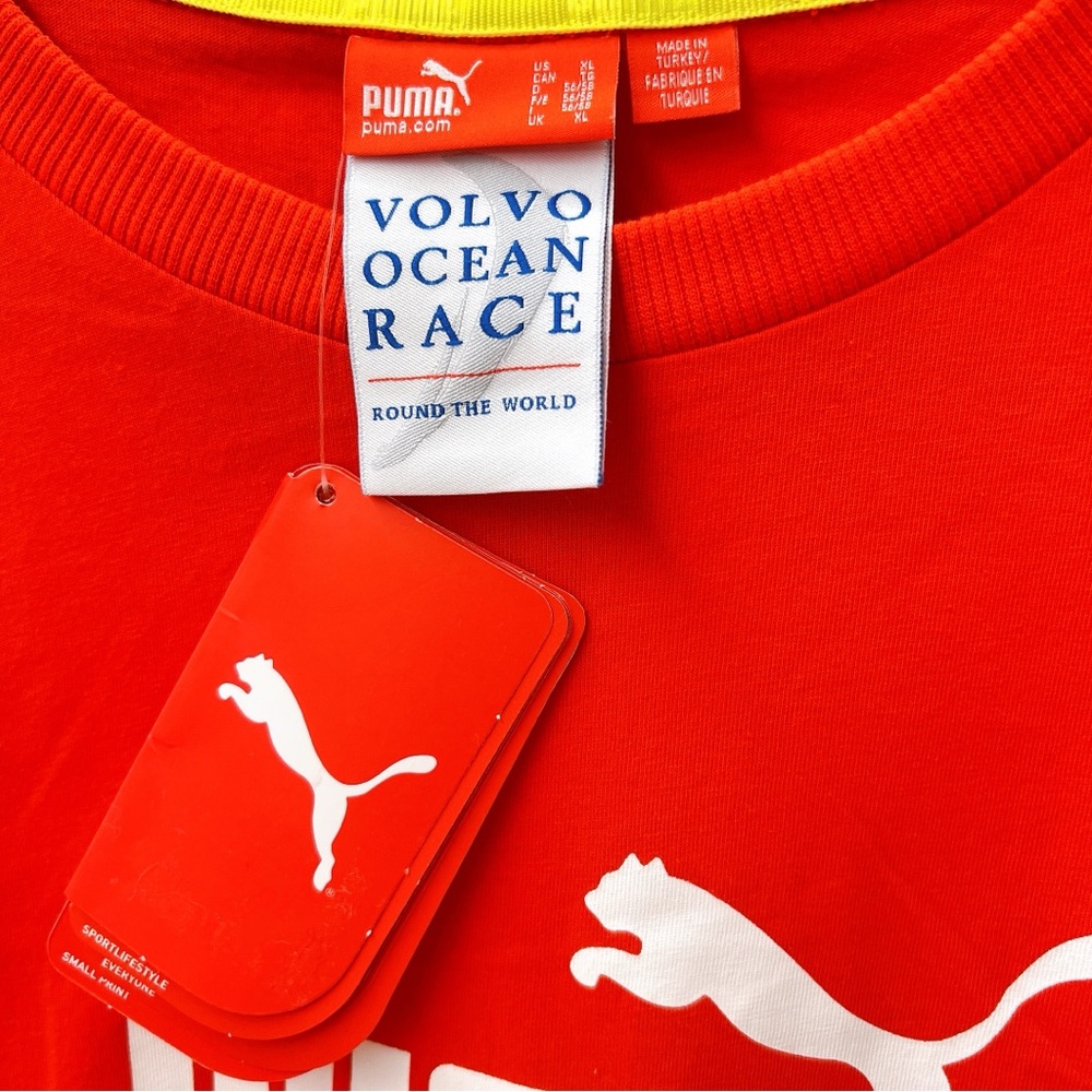 Puma Volvo Ocean Race Original Mens XL Red Crews Crew Neck Short‎ Sleeve T-Shirt - Picture 6 of 9
